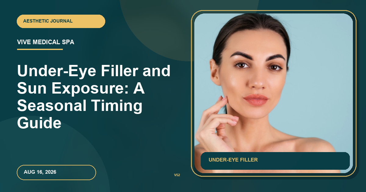 Under-Eye Filler and Sun Exposure: A Seasonal Timing Guide