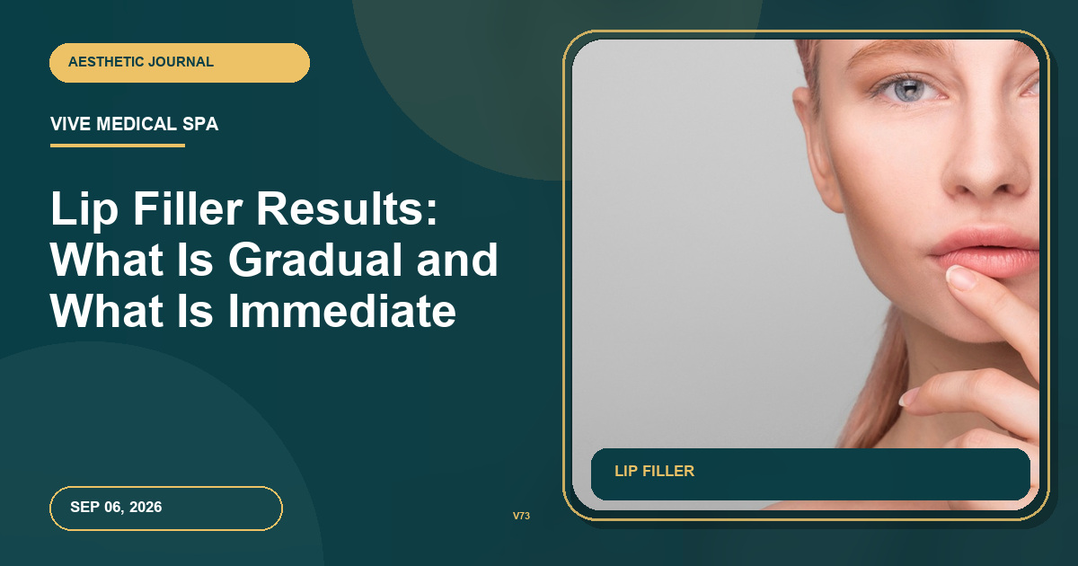 Lip Filler Results: What Is Gradual and What Is Immediate