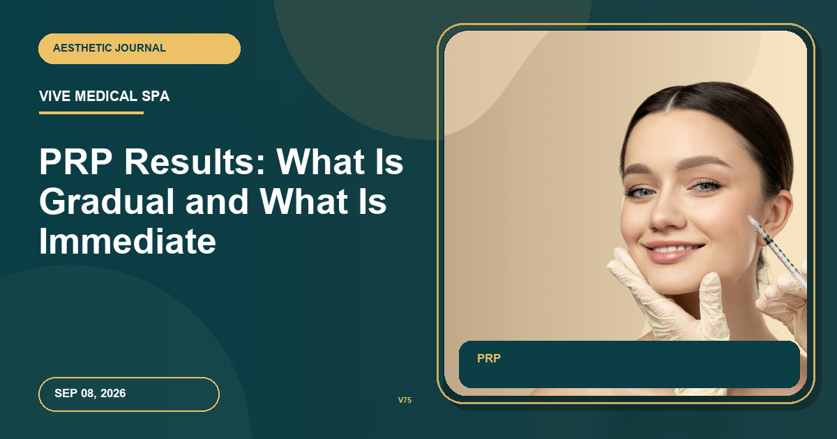 PRP Results: What Is Gradual and What Is Immediate