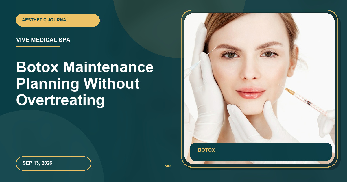 Botox Maintenance Planning Without Overtreating