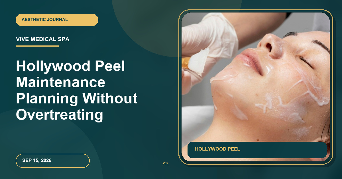 Hollywood Peel Maintenance Planning Without Overtreating