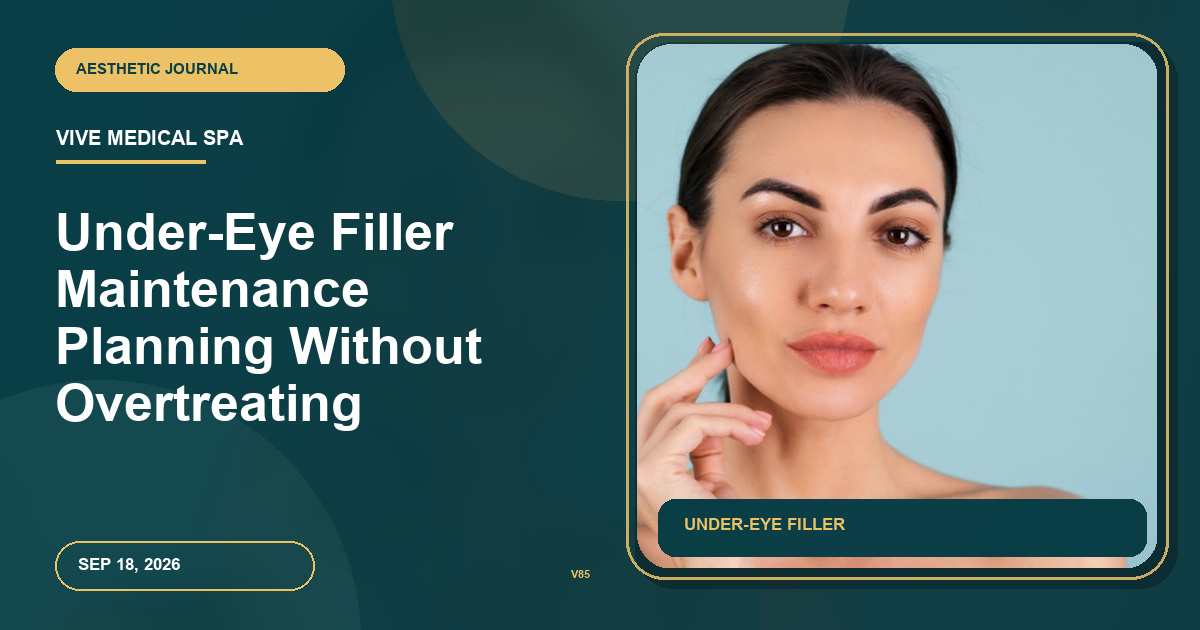 Under-Eye Filler Maintenance Planning Without Overtreating