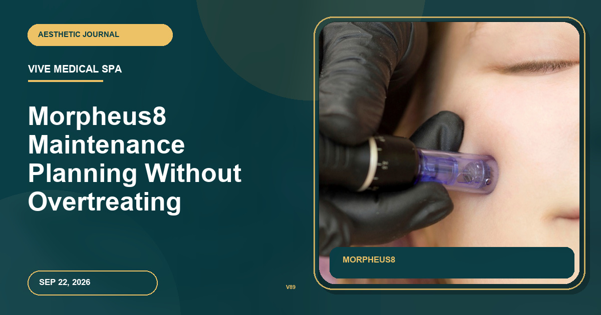 Morpheus8 Maintenance Planning Without Overtreating