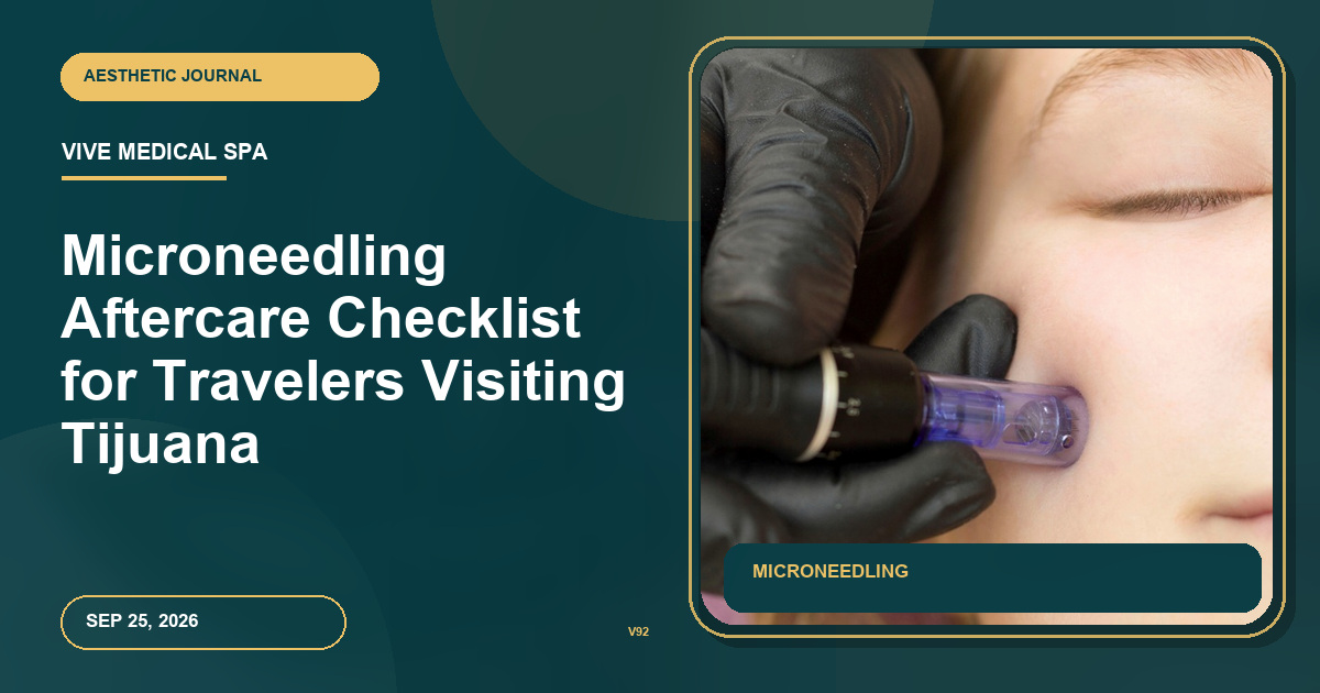 Microneedling Aftercare Checklist for Travelers Visiting Tijuana