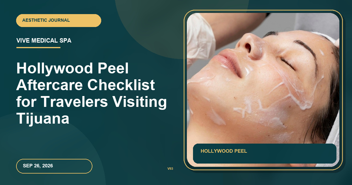 Hollywood Peel Aftercare Checklist for Travelers Visiting Tijuana