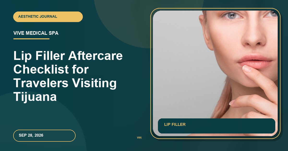 Lip Filler Aftercare Checklist for Travelers Visiting Tijuana