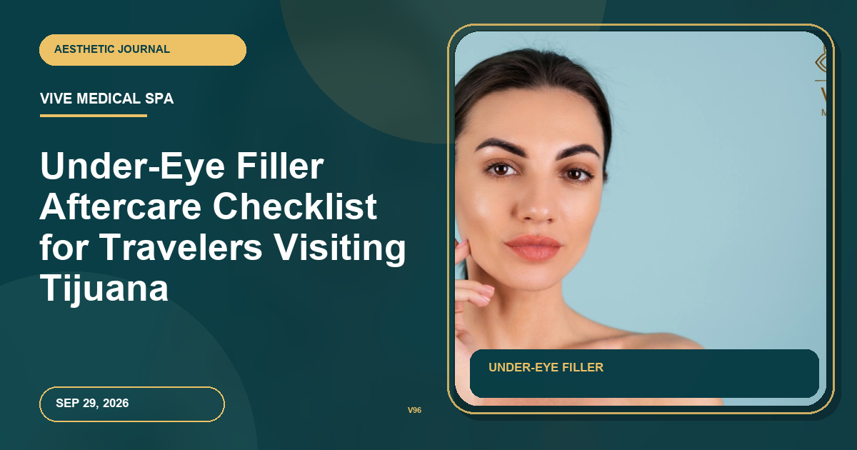 Under-Eye Filler Aftercare Checklist for Travelers Visiting Tijuana