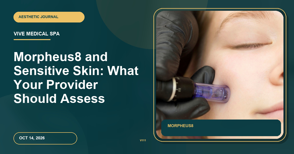 Morpheus8 and Sensitive Skin: What Your Provider Should Assess